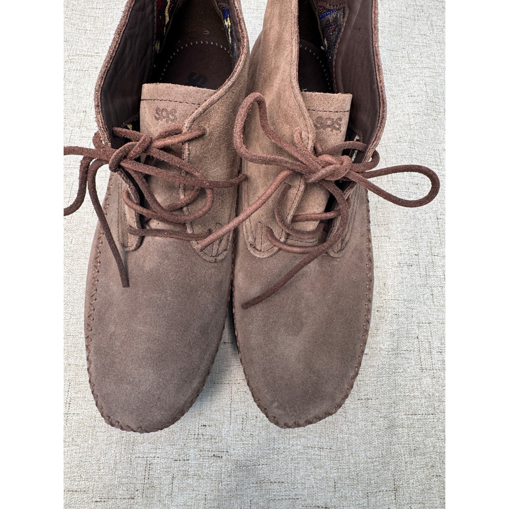 SAS Tripad Comfort Brown Suede‎ Lace-Up Chukka Ankle Shoes Women's 9 WW - Picture 2 of 8